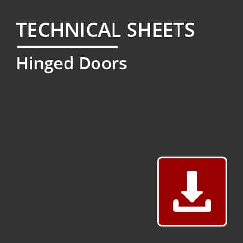 technical sheets - hinged door