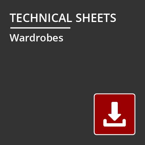 technical sheets - wardrobes