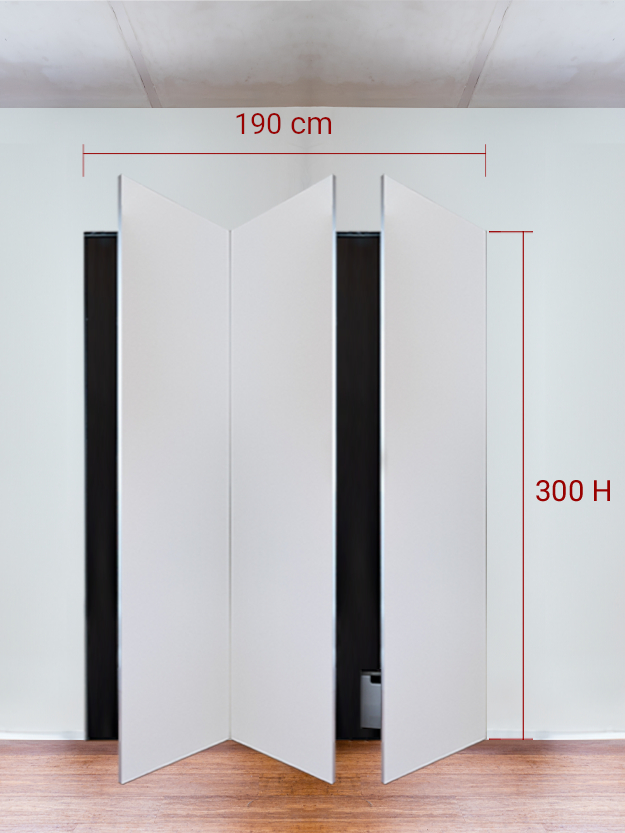 Invisible wardrobe 3 doors cm 190x300