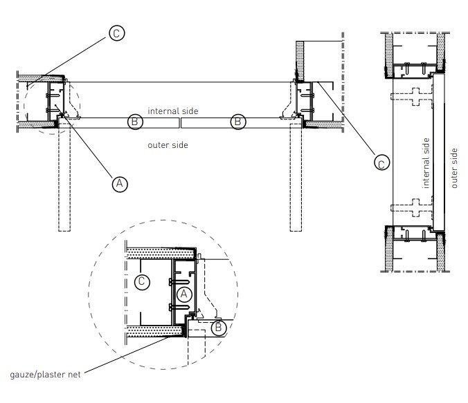 How to install an invisible panel in plasterboard