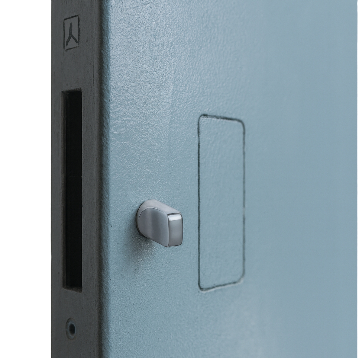 invisible rectangular handle with privacy lock